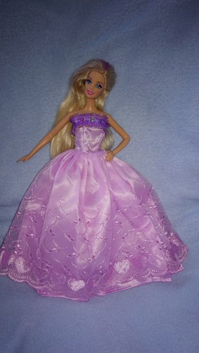 Barbie puppen kleid lila - puppen,